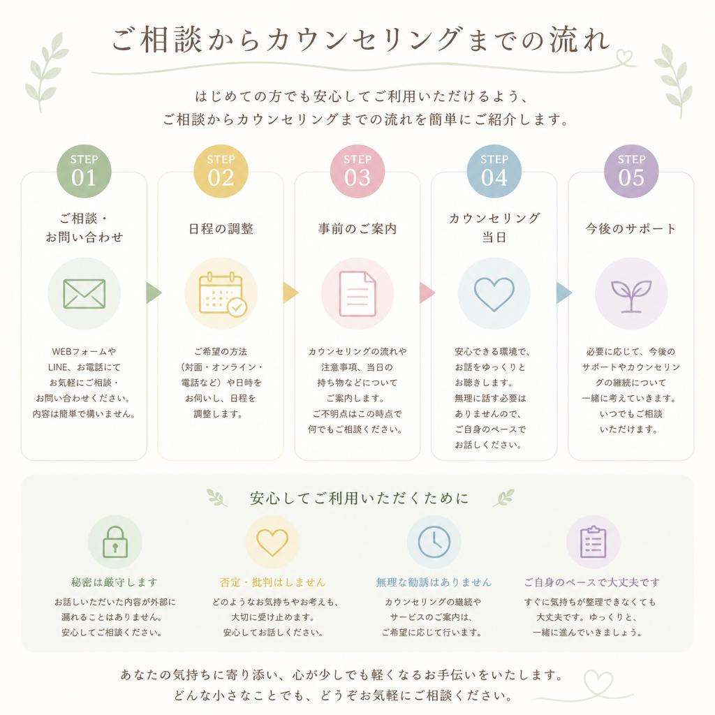 カウンセリングの流れ