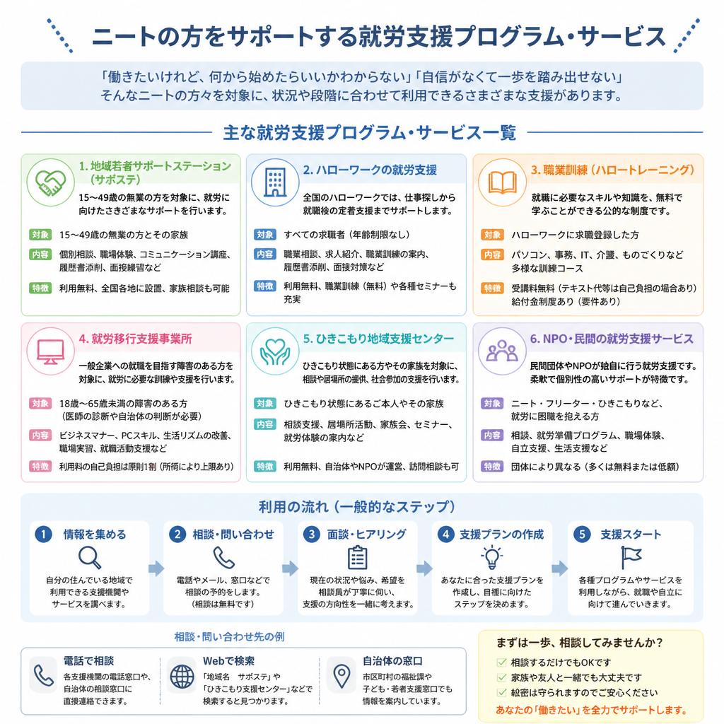 就労支援の具体的な取り組み