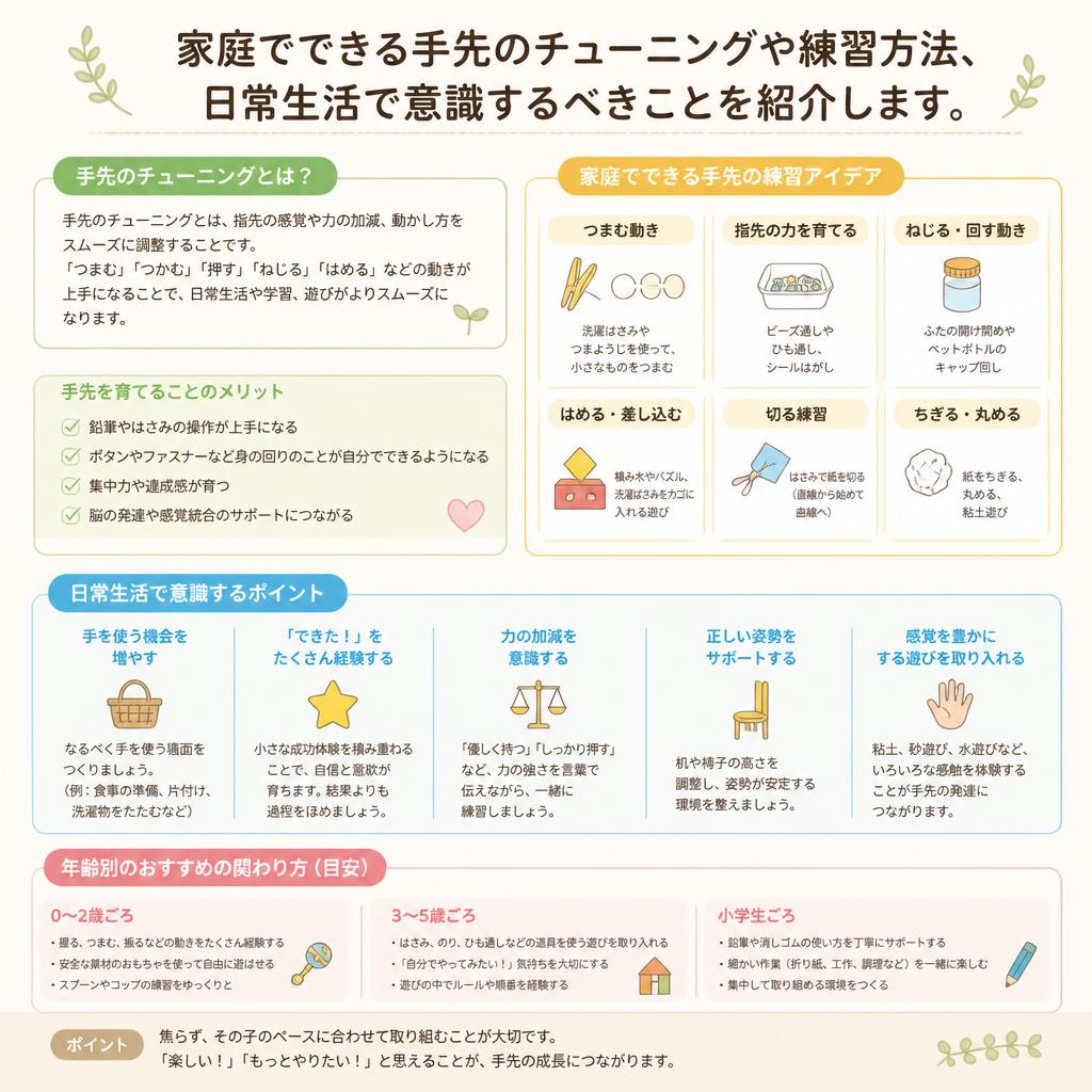 不器用さの改善方法