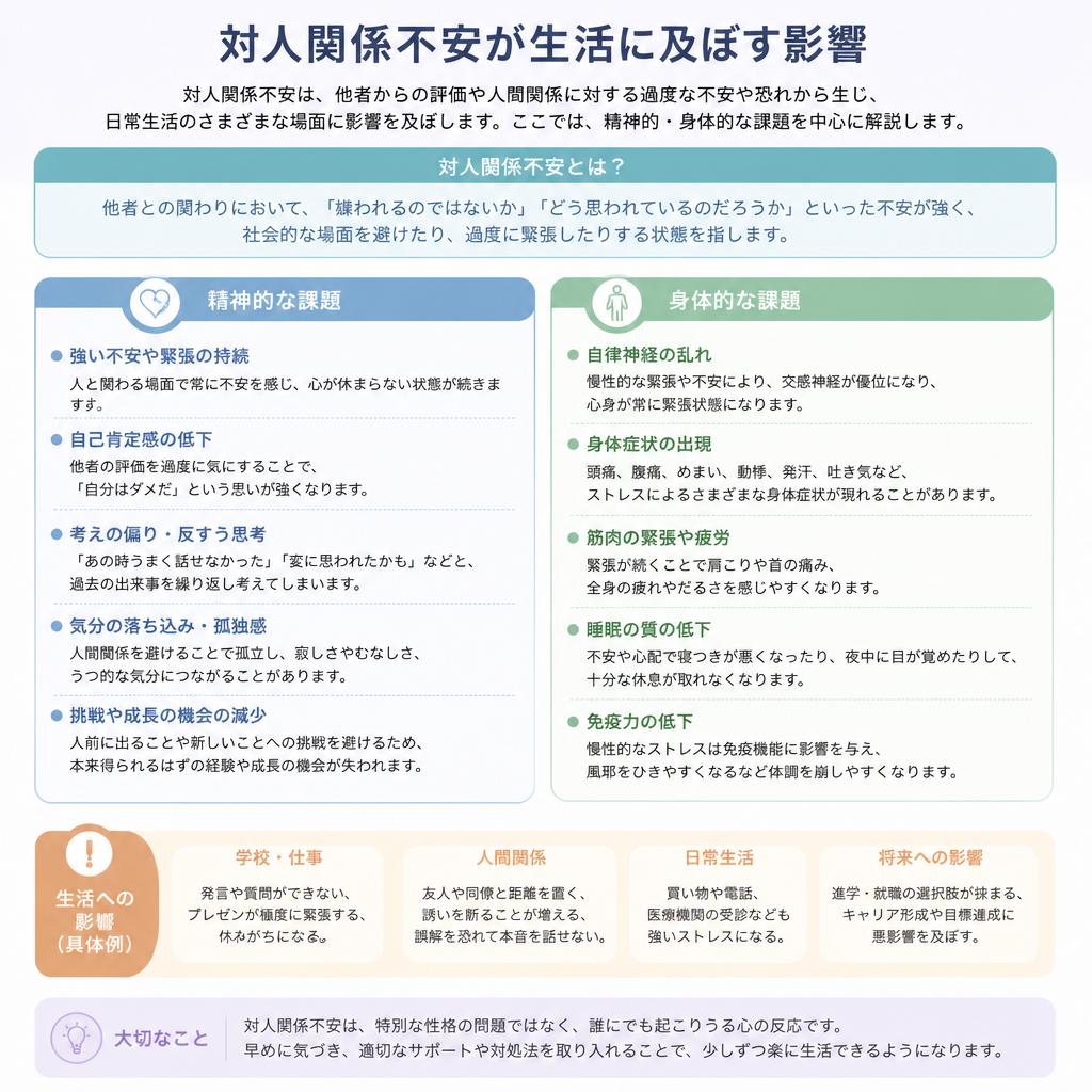 対人関係不安の影響