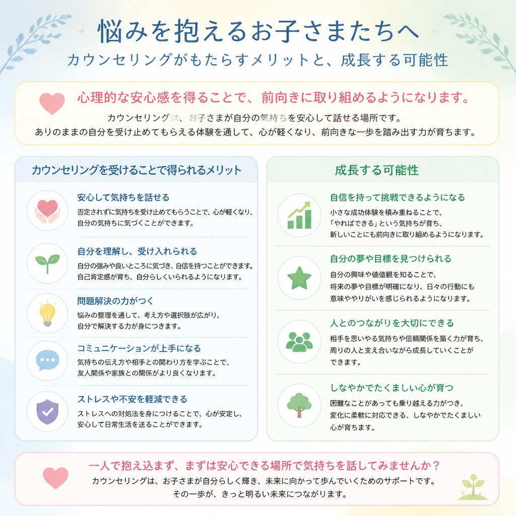 カウンセリングを受けるメリット