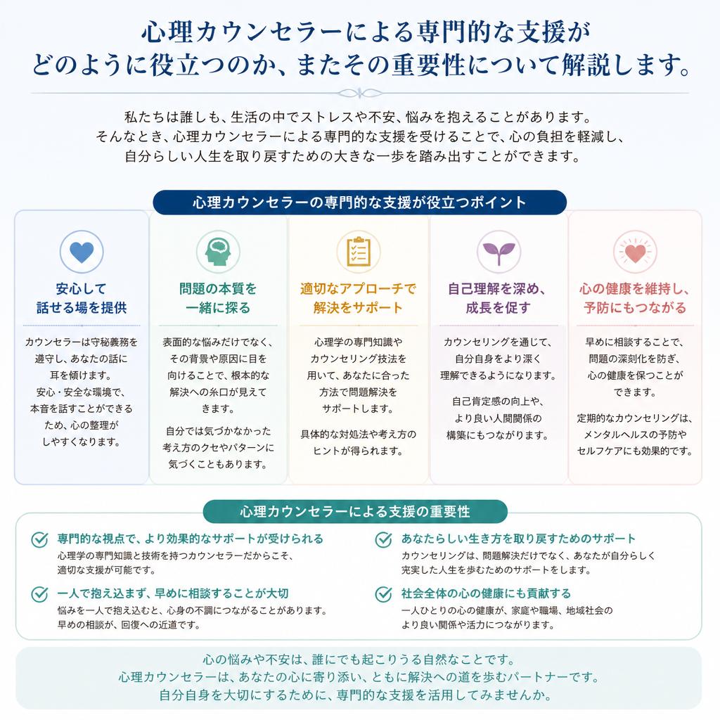 プロの支援を受けるメリット