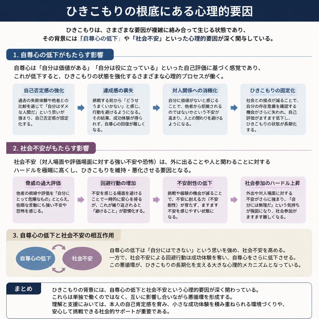 ひきこもりの心理的原因