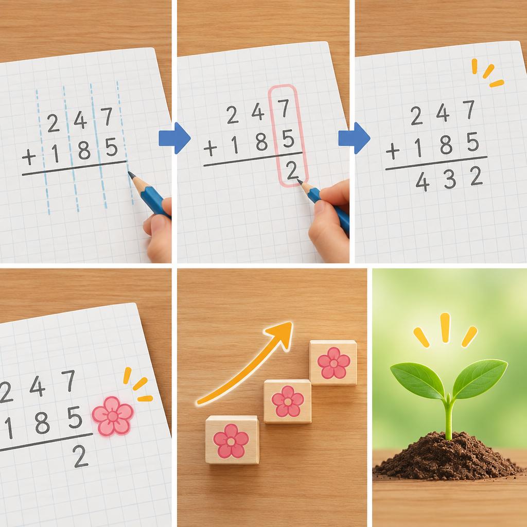 筆算練習も「できた！」へ。つまずきに合わせた小さなステップ